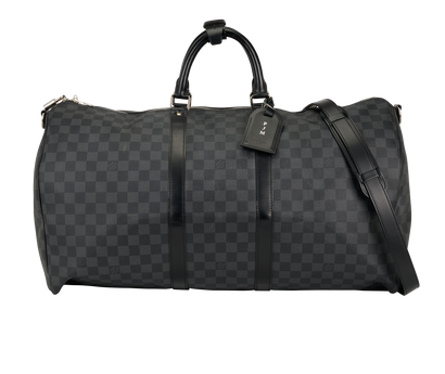 Keepall 45, &pound;1,300, Handbags, Black, Canvas, Front view